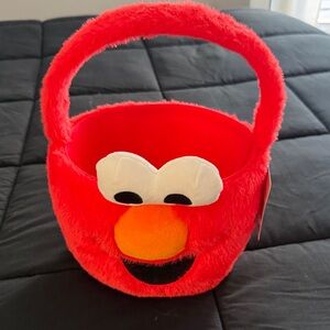 NWT - Sesame Street Elmo Plush Bucket